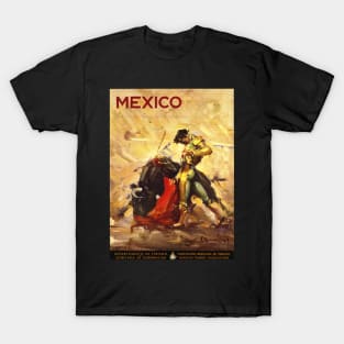 Mexico: Vintage Restored Travel Poster Print T-Shirt